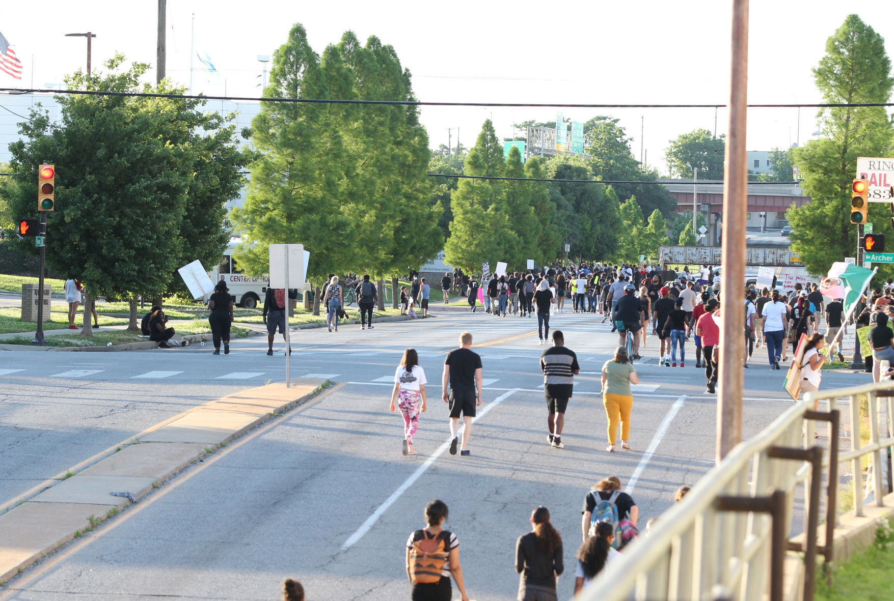 Black Lives Matter protest in Tulsa